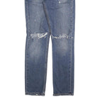 LEVI'S 511 Slim Mens Jeans Blue Slim Straight Denim Medium W30 L32 Distressed