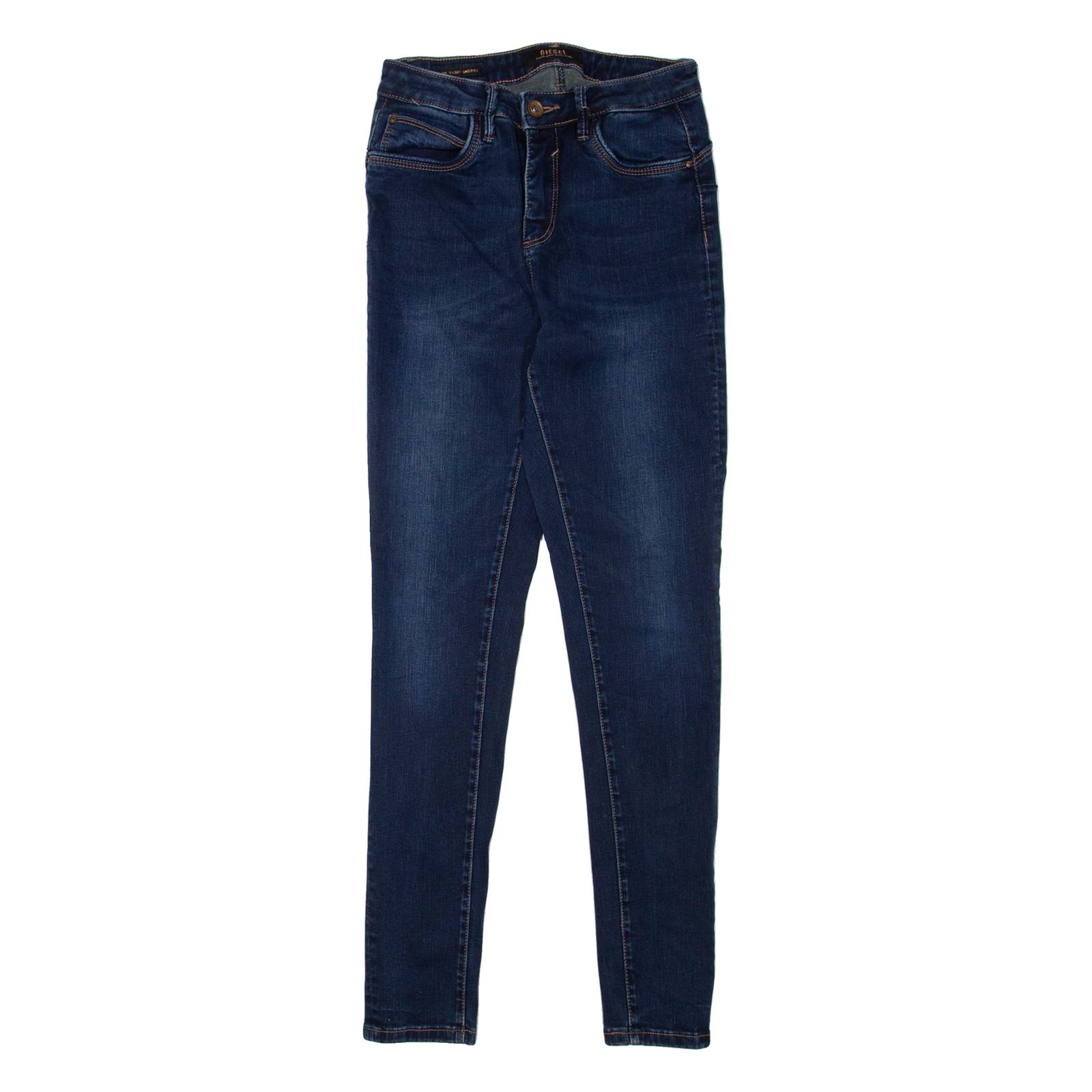 DIESEL Womens Jeans Blue Regular Skinny W24 L28