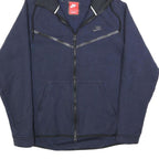 NIKE Mens Navy Blue Full Zip Hoodie M Sportswear Casual Lightweight