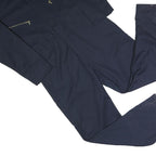 DICKIES Mens Navy Blue Dungarees Regular Polyester Blend L W40 L32 Workwear