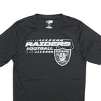 NFL Mens Black Raiders Football Graphic T-Shirt M Short Sleeve Crew Neck