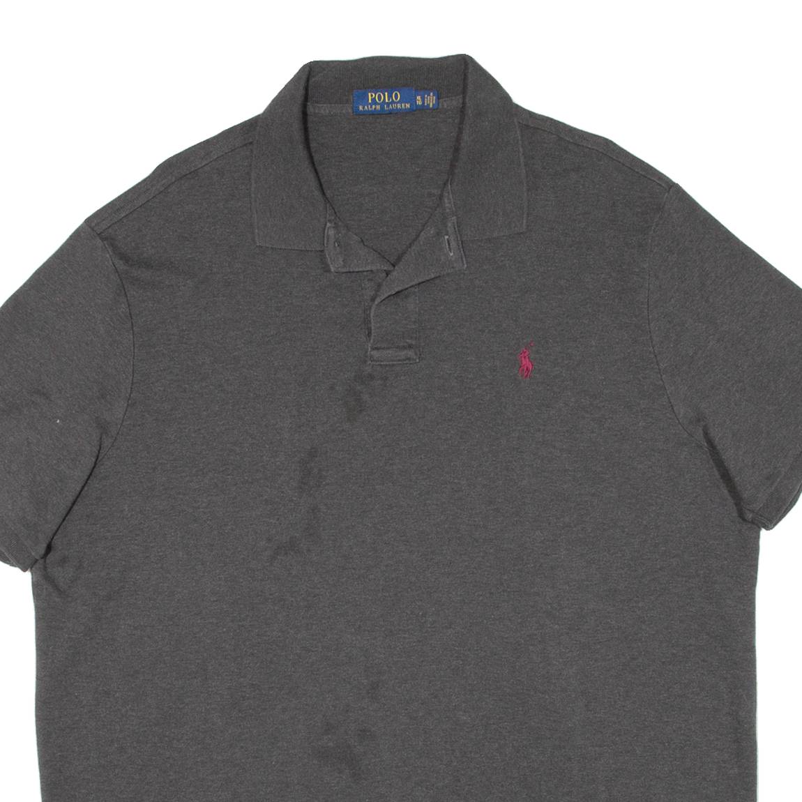 POLO RALPH LAUREN Mens Polo Shirt Grey XL
