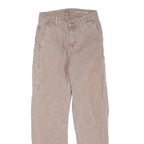 CARHARTT Mens Regular Fit Beige Jeans Denim W28 L30 Workwear Straight Cotton