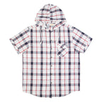 LEE COOPER Check Lightweight Mens White Hoodie XL