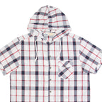 LEE COOPER Check Lightweight Mens White Hoodie XL