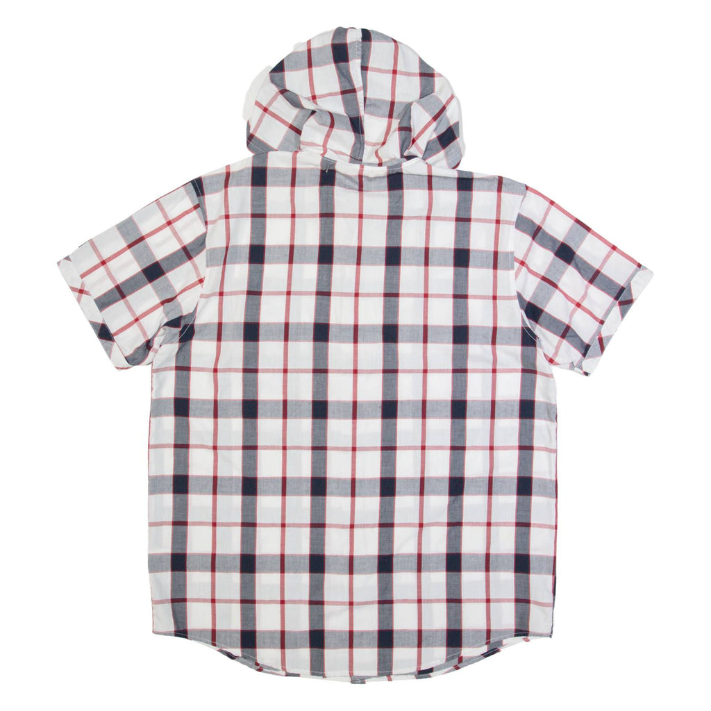LEE COOPER Check Lightweight Mens White Hoodie XL