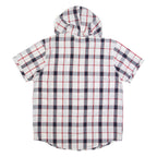 LEE COOPER Check Lightweight Mens White Hoodie XL