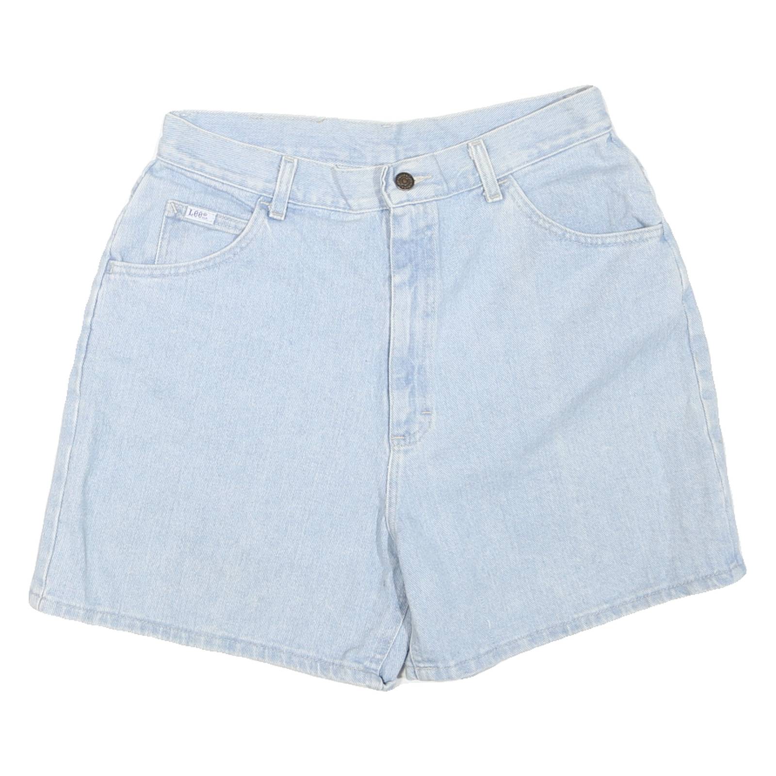LEE Womens Shorts Blue Casual Denim L W32 Classic Fit Cotton Blend