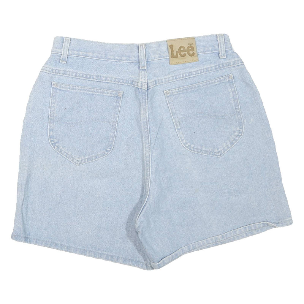 LEE Womens Shorts Blue Casual Denim L W32 Classic Fit Cotton Blend
