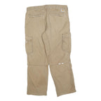CARHARTT Mens Cotton Blend Beige Regular Fit Straight Leg Trousers W38 L29