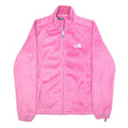 THE NORTH FACE Womens Pink Fleece Jacket XL Polyester Zip Casual Outdoor Warm