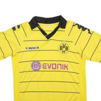 KAPPA Mens Yellow & Black Borussia Dortmund Football Shirt M Short Sleeve