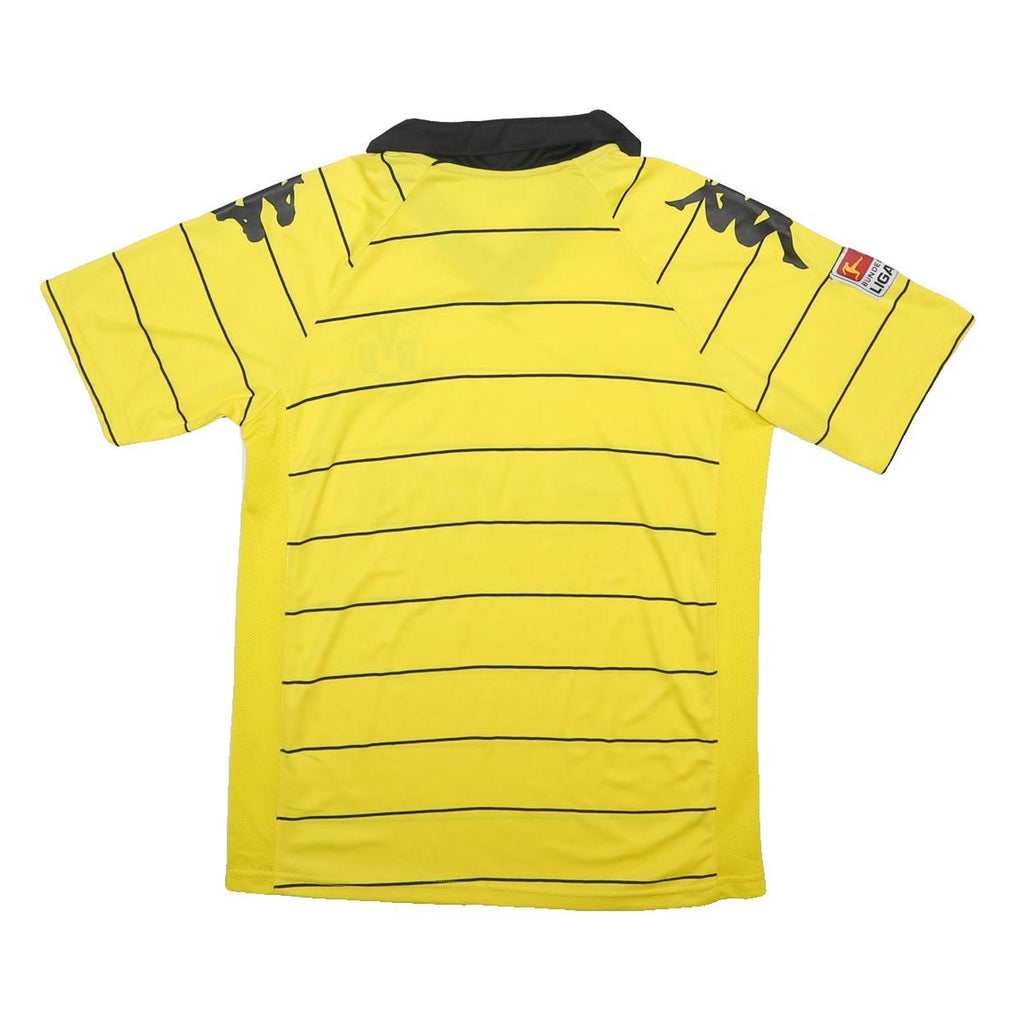 KAPPA Mens Yellow & Black Borussia Dortmund Football Shirt M Short Sleeve