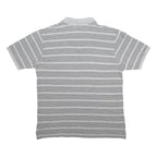 KAPPA Mens Grey & Black Striped Short Sleeve Polo Shirt XL Cotton Blend Casual