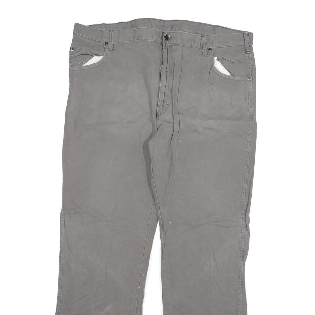 DICKIES Mens Grey Regular Fit Straight Cotton Blend Jeans W40 L32 Workwear Style