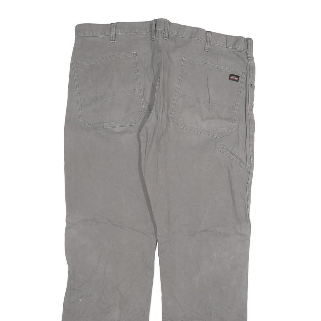 DICKIES Mens Grey Regular Fit Straight Cotton Blend Jeans W40 L32 Workwear Style