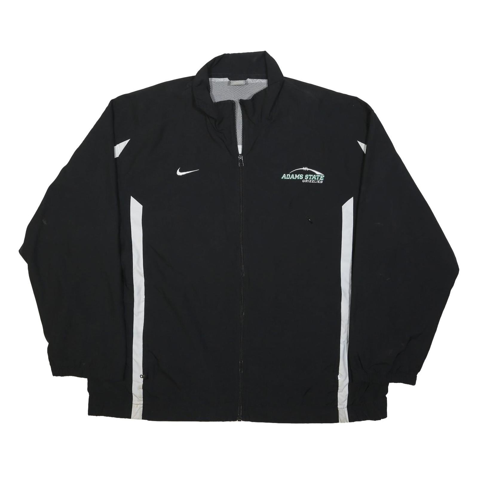 NIKE Mens Black & White Adams State Grizzlies Track Jacket XL Polyester Zip