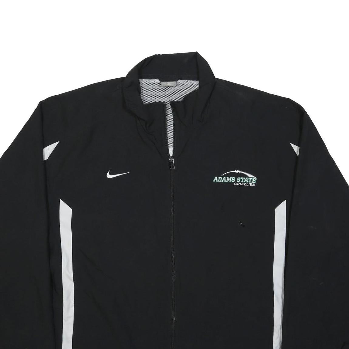 NIKE Mens Black & White Adams State Grizzlies Track Jacket XL Polyester Zip