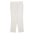 ARMANI COLLEZIONI Womens White Slim Straight Trousers Zip W30 L30 Tailored