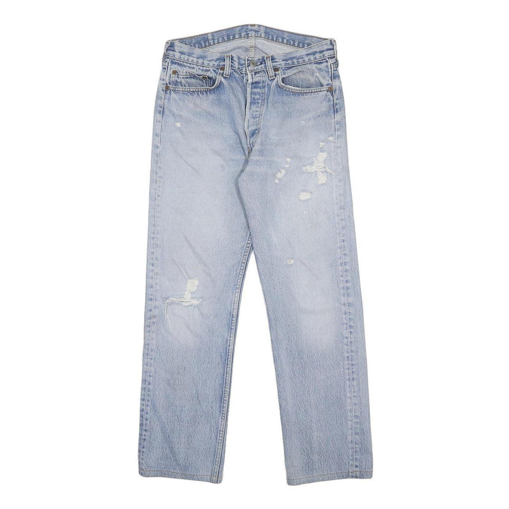 LEVI'S Mens Regular Fit Straight Leg Denim Light Blue W30 L29 Classic Cotton