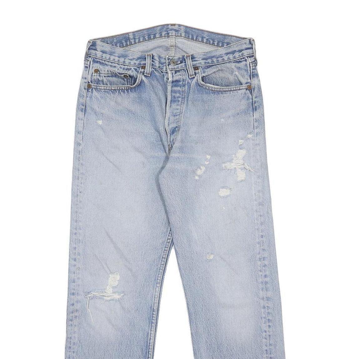 LEVI'S Mens Regular Fit Straight Leg Denim Light Blue W30 L29 Classic Cotton