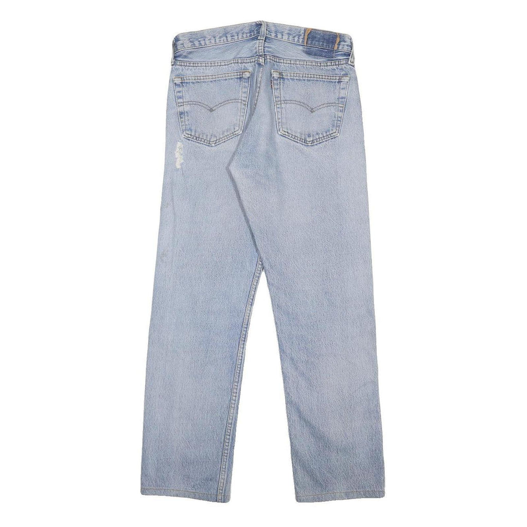 LEVI'S Mens Regular Fit Straight Leg Denim Light Blue W30 L29 Classic Cotton