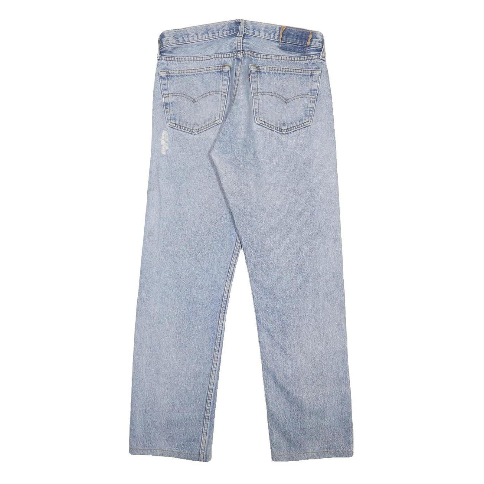 LEVI'S Mens Regular Fit Straight Leg Denim Light Blue W30 L29 Classic Cotton