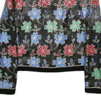 HARDOB Womens Black Floral Pattern Button Jacket Synthetic UK 10 Stylish Fit