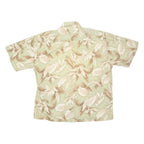 PIERRE CARDIN Mens Hawaiian Shirt Green Floral XL