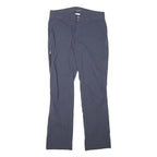 COLUMBIA Womens Polyester Blend Navy Blue Regular Fit Straight Leg Trousers W31