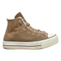 CONVERSE Chuck Taylor Womens High Top Boots Brown Leather UK 5.5 Casual Winter