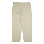 DICKIES Chino Mens Trousers Cream Regular Straight W36 L30