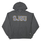 CHAMPION Mens Charcoal Grey San Jose State University Hoodie XL Cotton Blend