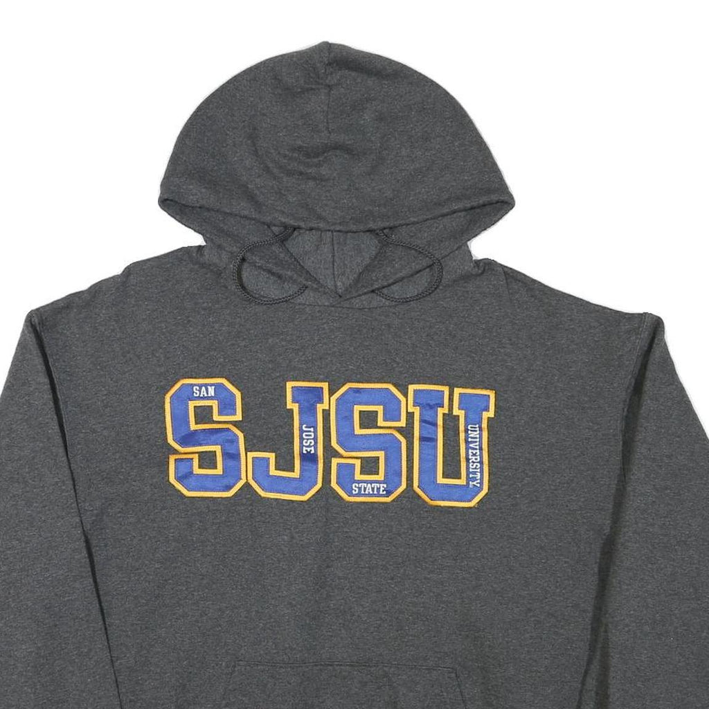 CHAMPION Mens Charcoal Grey San Jose State University Hoodie XL Cotton Blend