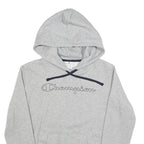 CHAMPION Womens Grey Hoodie M Cotton Blend Pullover Sweatshirt