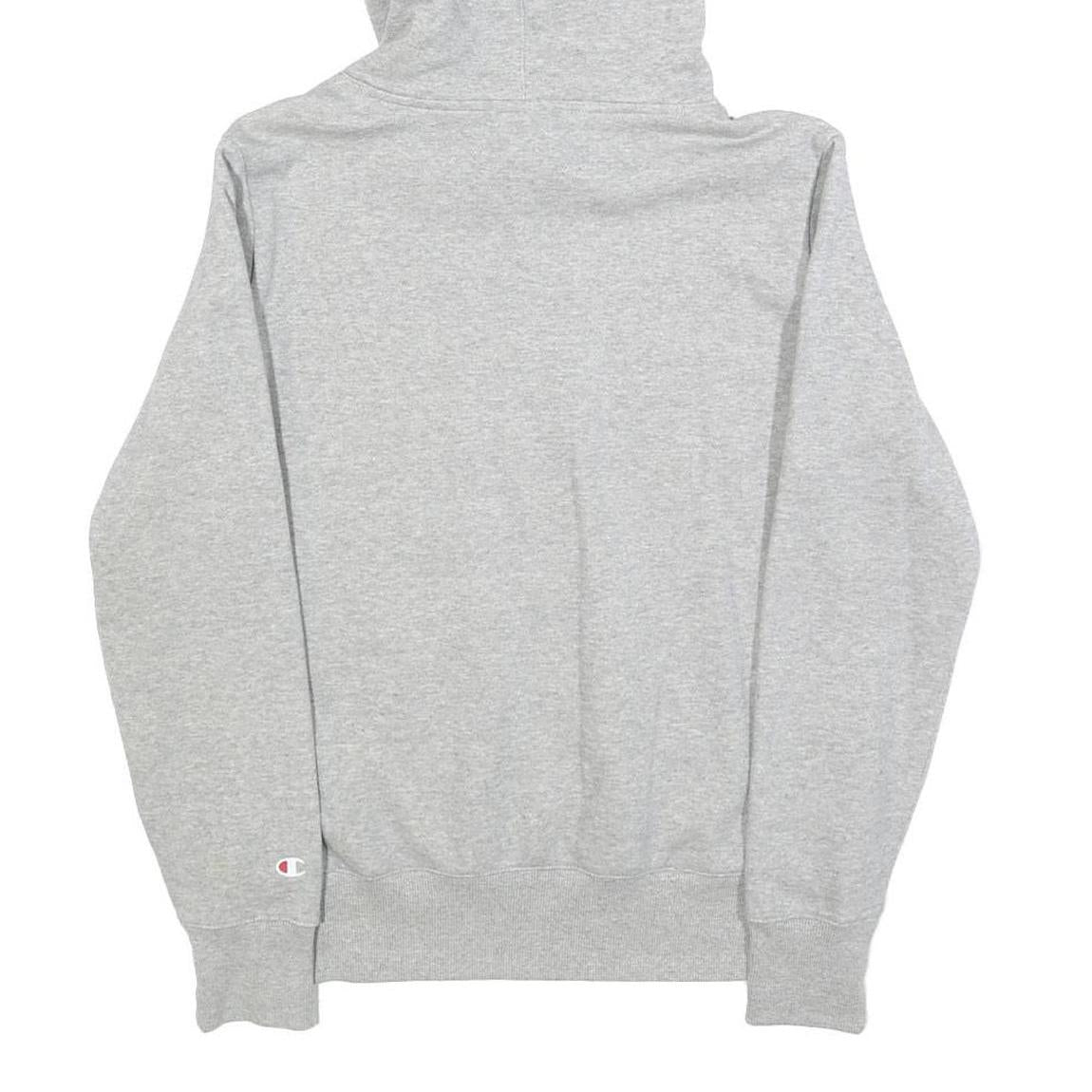 CHAMPION Womens Grey Hoodie M Cotton Blend Pullover Sweatshirt