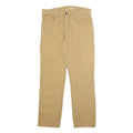 CARHARTT Mens Cotton Blend Beige Relaxed Fit Straight Trousers W32 L30 Workwear