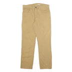 CARHARTT Mens Cotton Blend Beige Relaxed Fit Straight Trousers W32 L30 Workwear