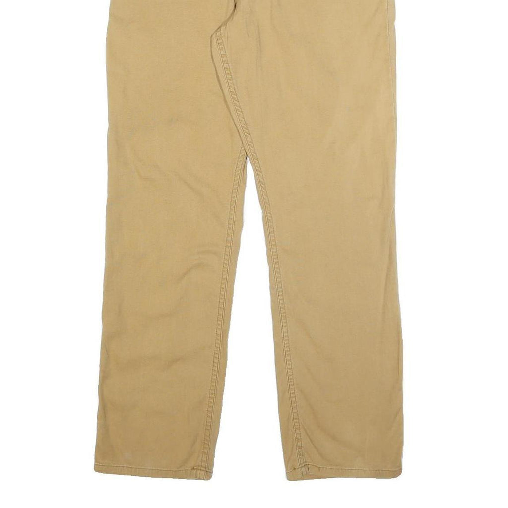 CARHARTT Mens Cotton Blend Beige Relaxed Fit Straight Trousers W32 L30 Workwear