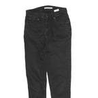 LEVI'S Womens 721 Slim Black Denim Slim Skinny Jeans W28 L27 Stylish Zip