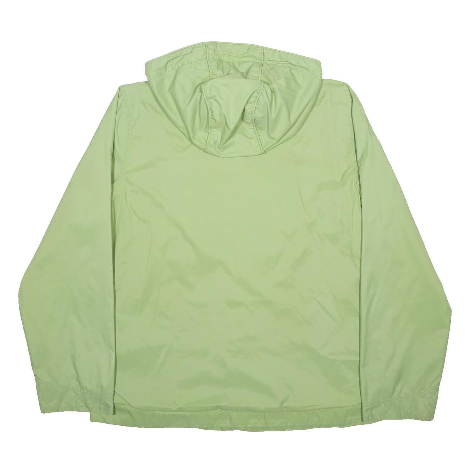 CARHARTT Womens Green Hooded Zip Jacket S Synthetic Plain Lightweight Casual
