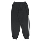ADIDAS Mens Joggers Black & White Regular Tapered L W28 L30 Athletic Tracksuit