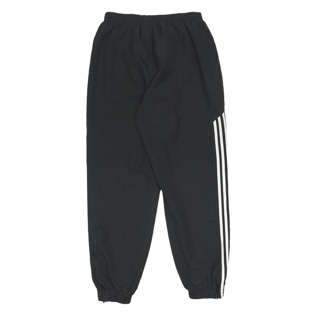ADIDAS Mens Joggers Black & White Regular Tapered L W28 L30 Athletic Tracksuit