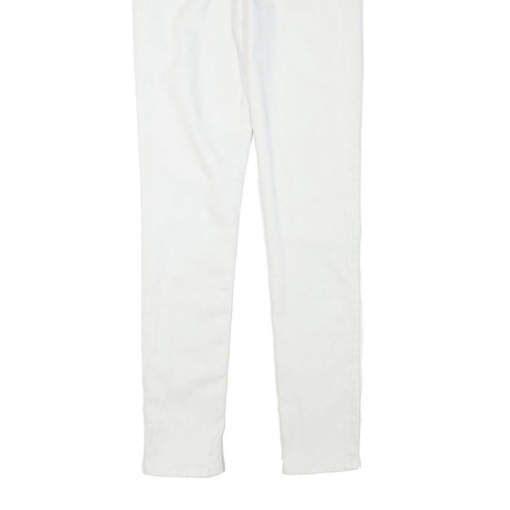 LEVI'S Womens Jeans White Slim Skinny Denim W26 L29 Zip Cotton Blend Stylish