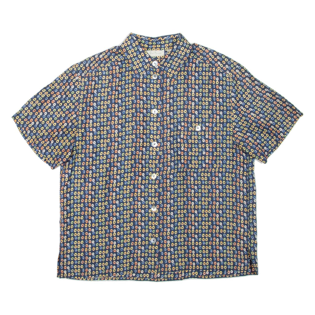 GIRA PUCCINO Womens Shirt Blue Silk Spotted L