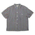 GIRA PUCCINO Womens Shirt Blue Silk Spotted L