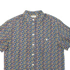 GIRA PUCCINO Womens Shirt Blue Silk Spotted L