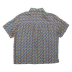 GIRA PUCCINO Womens Shirt Blue Silk Spotted L