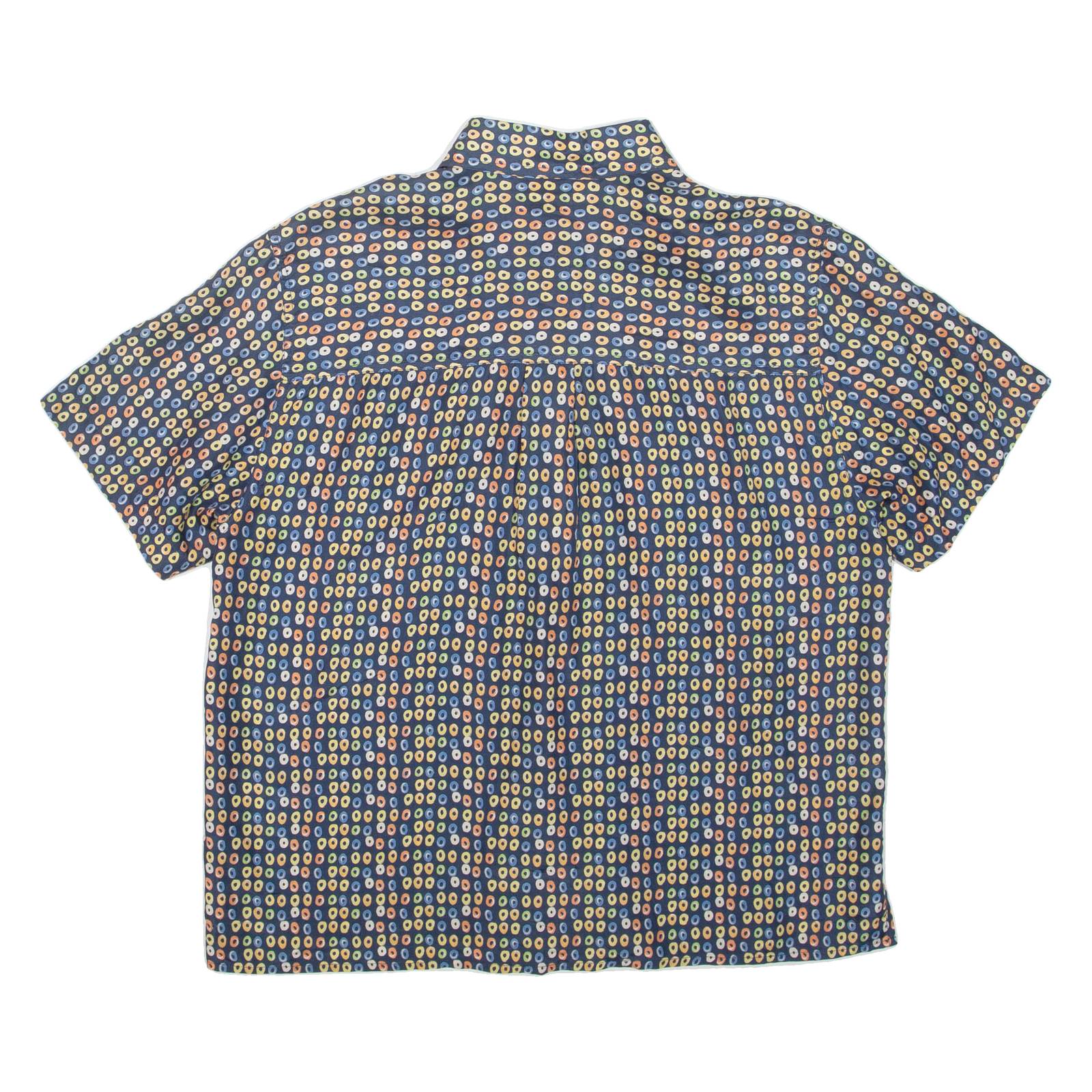 GIRA PUCCINO Womens Shirt Blue Silk Spotted L