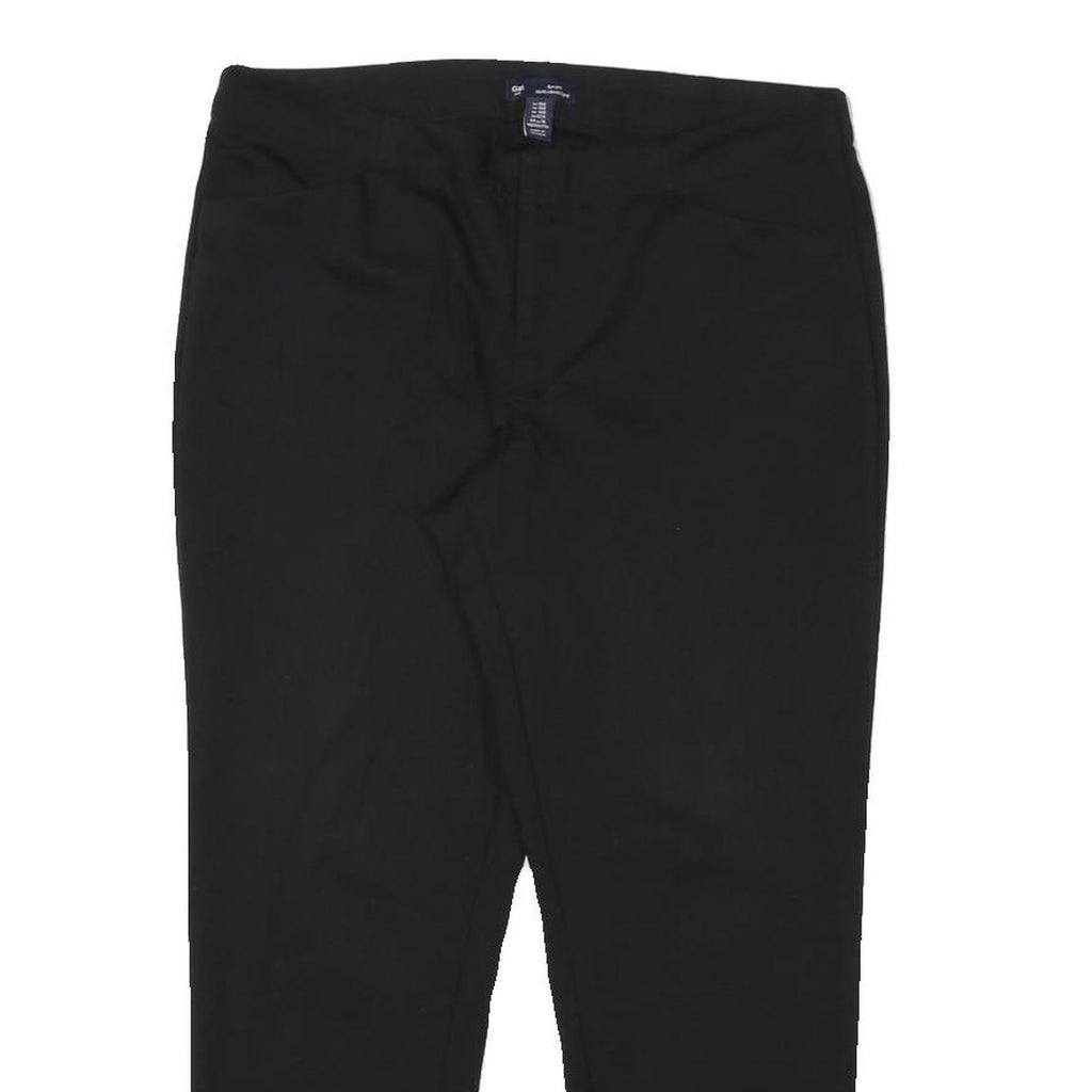 GAP Womens Polyester Blend Black Slim Trousers W31 L25 Stylish Workwear